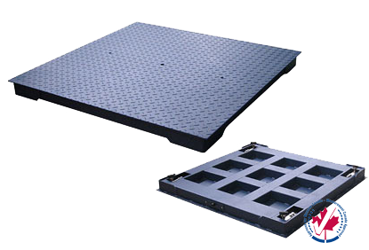 Anyload FSP4 Mild Steel Industrial Floor Scale with Steel grid channel frame