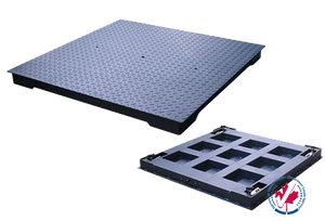 Anyload FSP4 Mild Steel Industrial Floor Scale with Steel grid channel frame