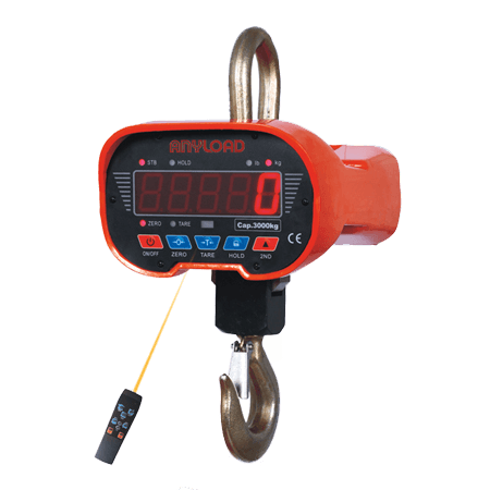 Anyload OCSB3 Crane Scale orange with separate remote