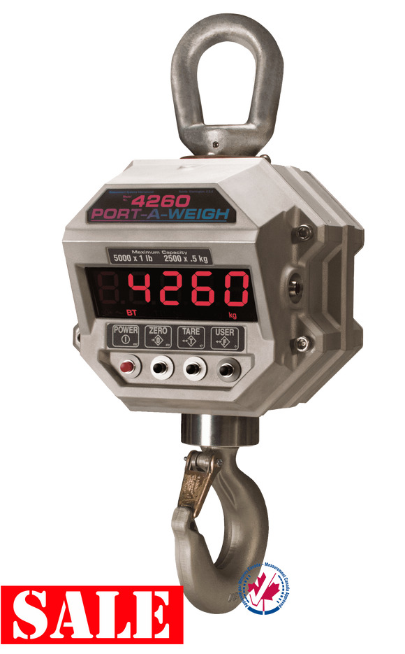 MSI-4260RF 10,000lbx2lb Crane Scale   w/8000HD Remote (Certified Legal)